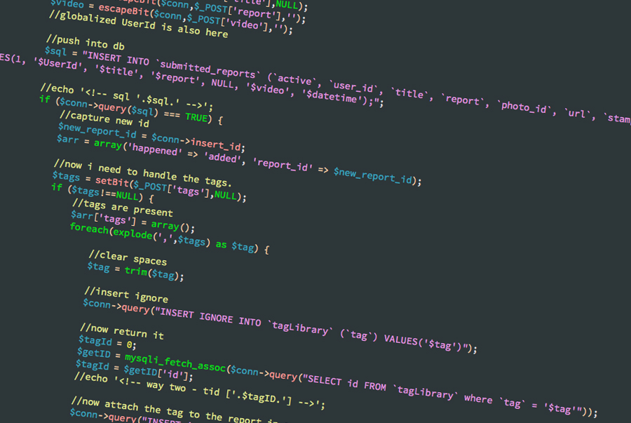 image of server-side code